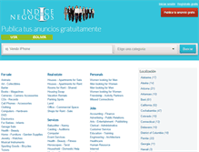 Tablet Screenshot of indicedenegocios.com